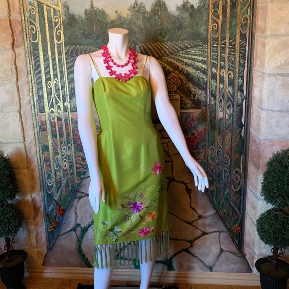 Geometrie Silk Dress - Picture 1 of 7